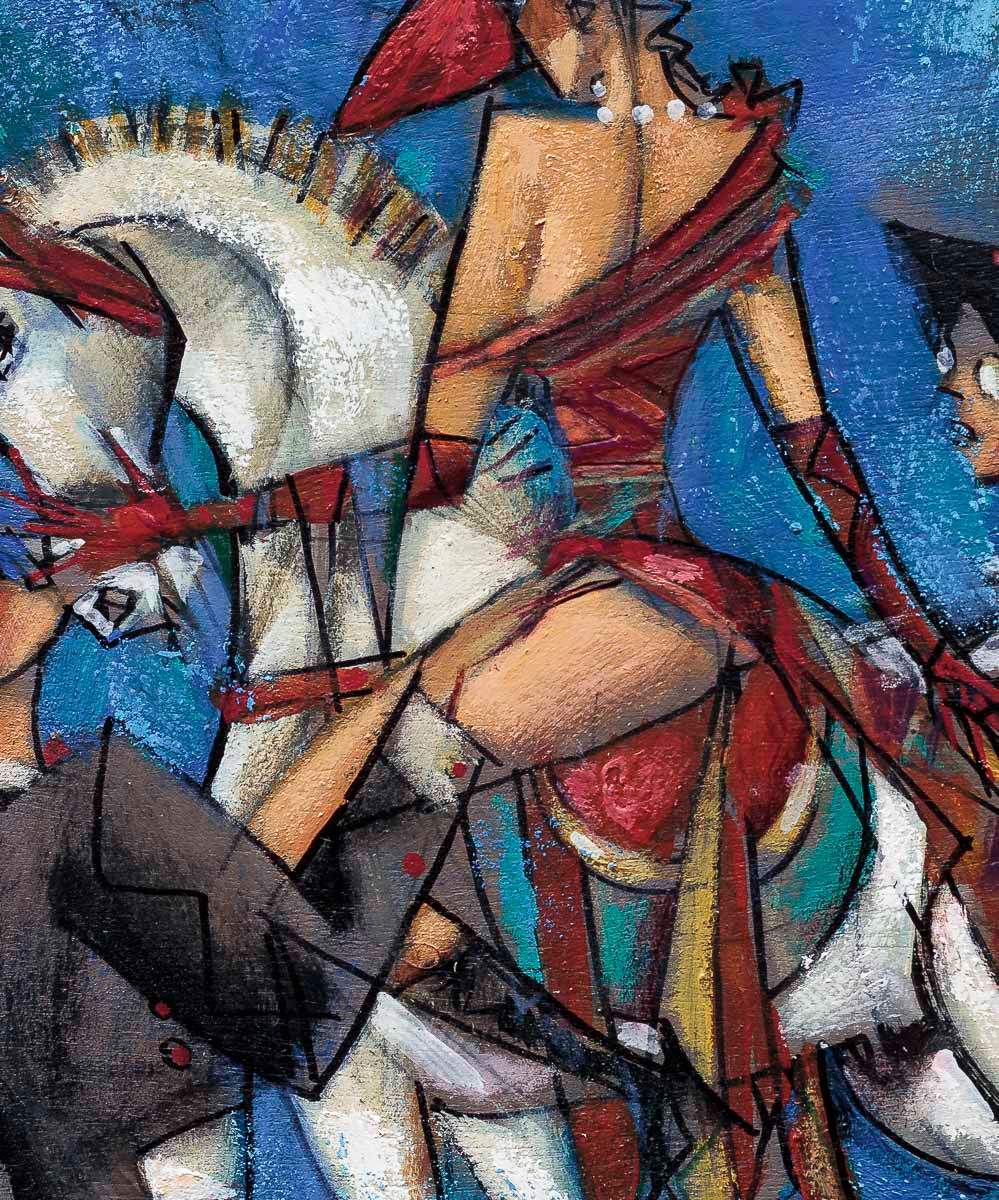 New Horse - Original by artist Andrei Protsouk - Wyecliffe Galleries