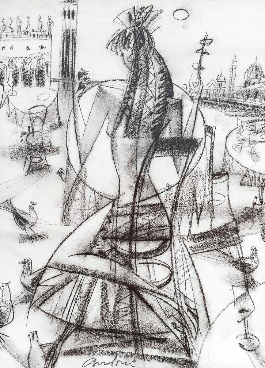 St Marks Square - Original - SOLD by artist Andrei Protsouk - Wyecliffe Galleries