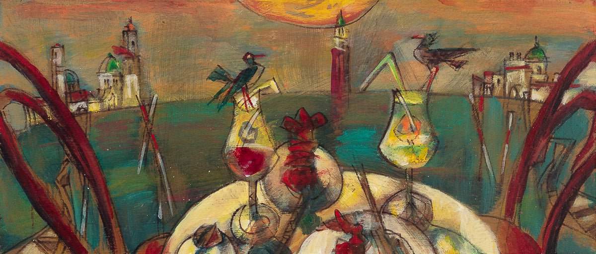 Venice For Two - Original by artist Andrei Protsouk - Wyecliffe Galleries