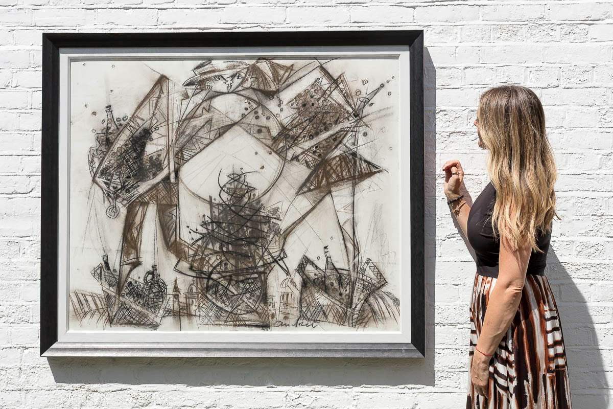 Wine Tasting - Original Study by artist Andrei Protsouk - Wyecliffe Galleries