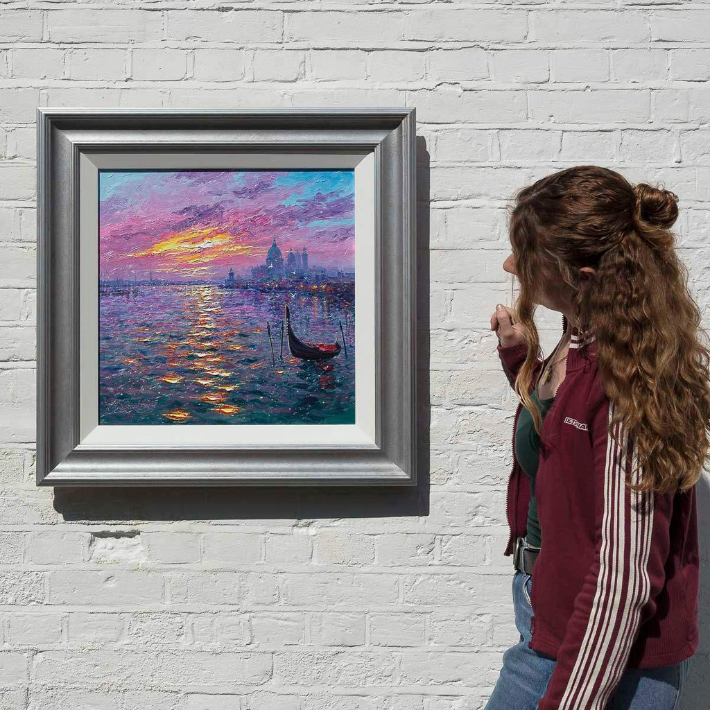 Dancing Reflections In Venetian Waters - Original by artist Andrew Grant Kurtis - Wyecliffe Galleries