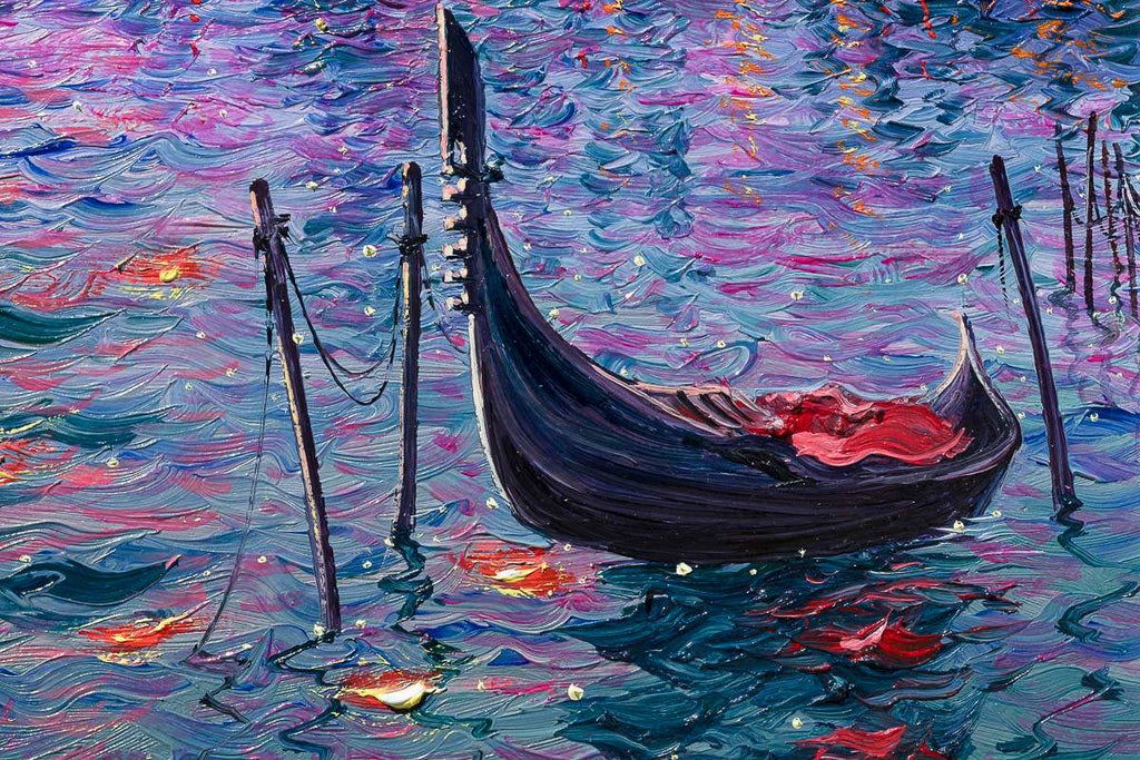 Dancing Reflections In Venetian Waters - Original by artist Andrew Grant Kurtis - Wyecliffe Galleries