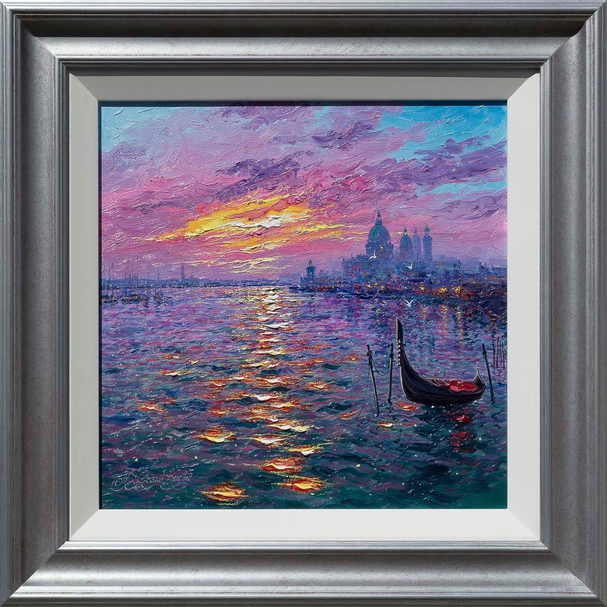 Dancing Reflections In Venetian Waters - Original by artist Andrew Grant Kurtis - Wyecliffe Galleries