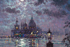 Dancing With Light On A Venetian Night - Original - SOLD by artist Andrew Grant Kurtis - Wyecliffe Galleries