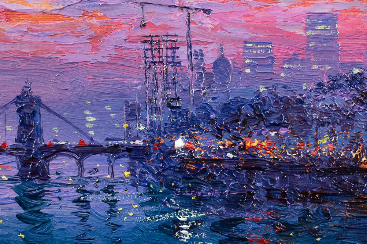 Heartbeat Of London - Original by artist Andrew Grant Kurtis - Wyecliffe Galleries