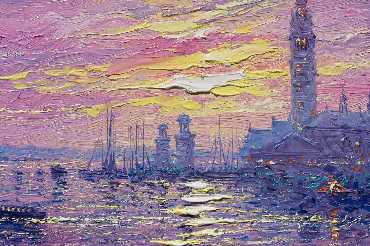 In Venice, Every Moment Is A Romance - Original by artist Andrew Grant Kurtis - Wyecliffe Galleries