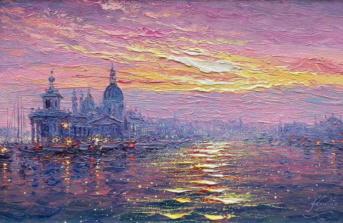 In Venice, Every Moment Is A Treasure - Original - SOLD by artist Andrew Grant Kurtis - Wyecliffe Galleries