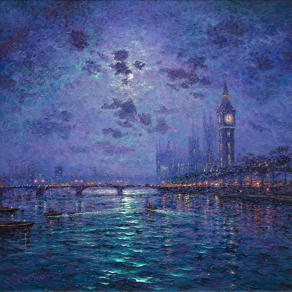 Luminescent Reflections - Original by artist Andrew Grant Kurtis - Wyecliffe Galleries