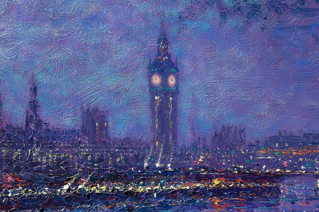 Moonlight Nostalgia - Original - SOLD by artist Andrew Grant Kurtis - Wyecliffe Galleries