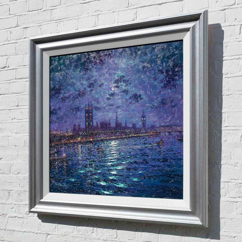 Moonlight Nostalgia - Original - SOLD by artist Andrew Grant Kurtis - Wyecliffe Galleries
