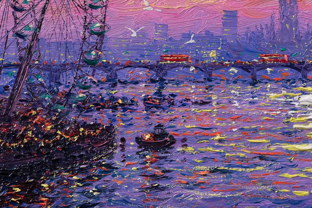 Morning Cityscape - Original - SOLD by artist Andrew Grant Kurtis - Wyecliffe Galleries