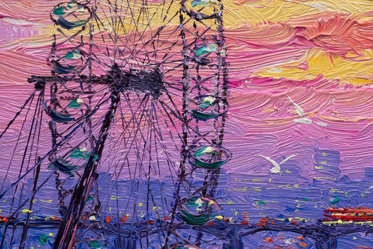 Morning Cityscape - Original - SOLD by artist Andrew Grant Kurtis - Wyecliffe Galleries