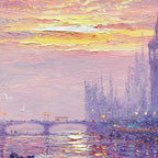 Purple Fusion - Original - SOLD by artist Andrew Grant Kurtis - Wyecliffe Galleries