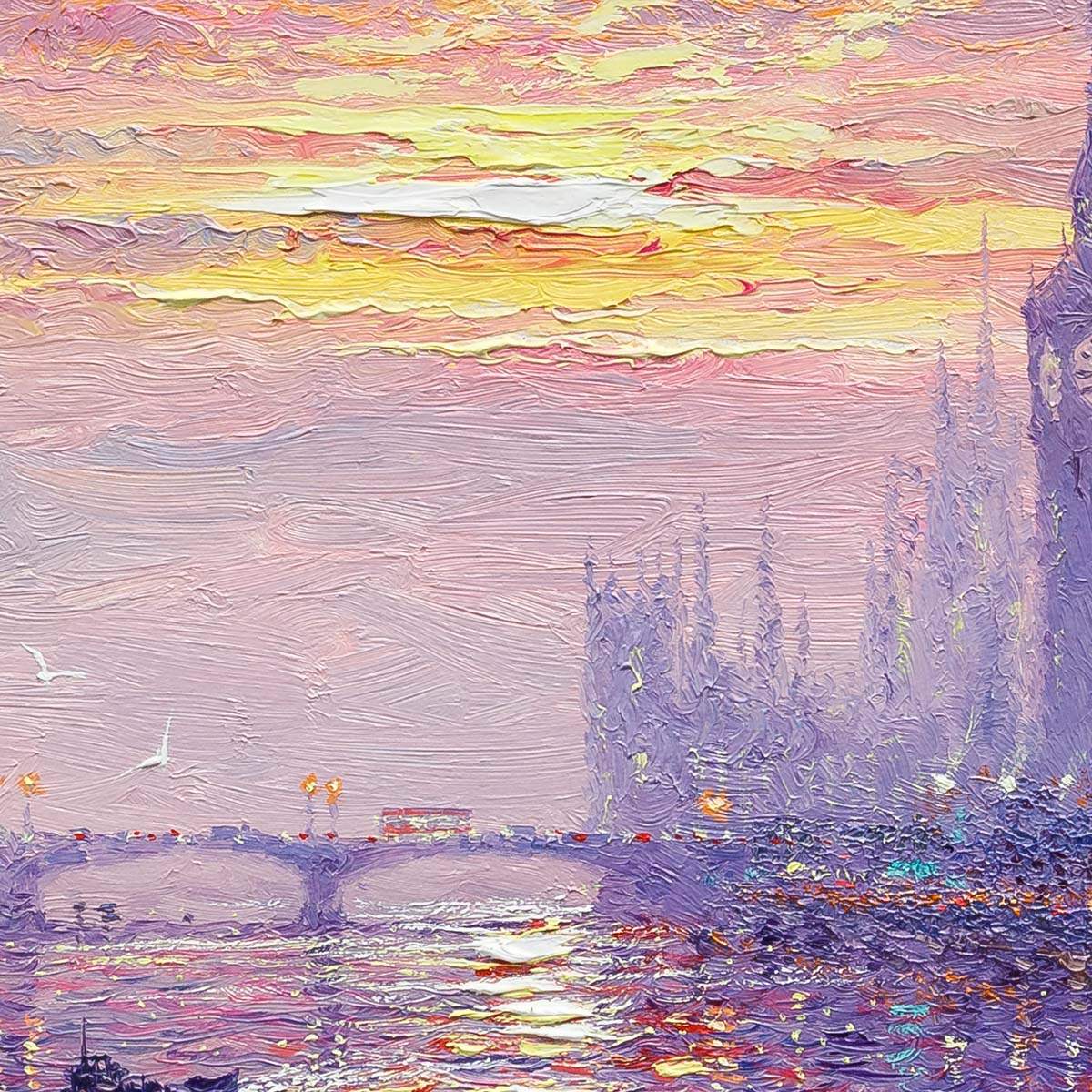 Purple Fusion - Original - SOLD by artist Andrew Grant Kurtis - Wyecliffe Galleries