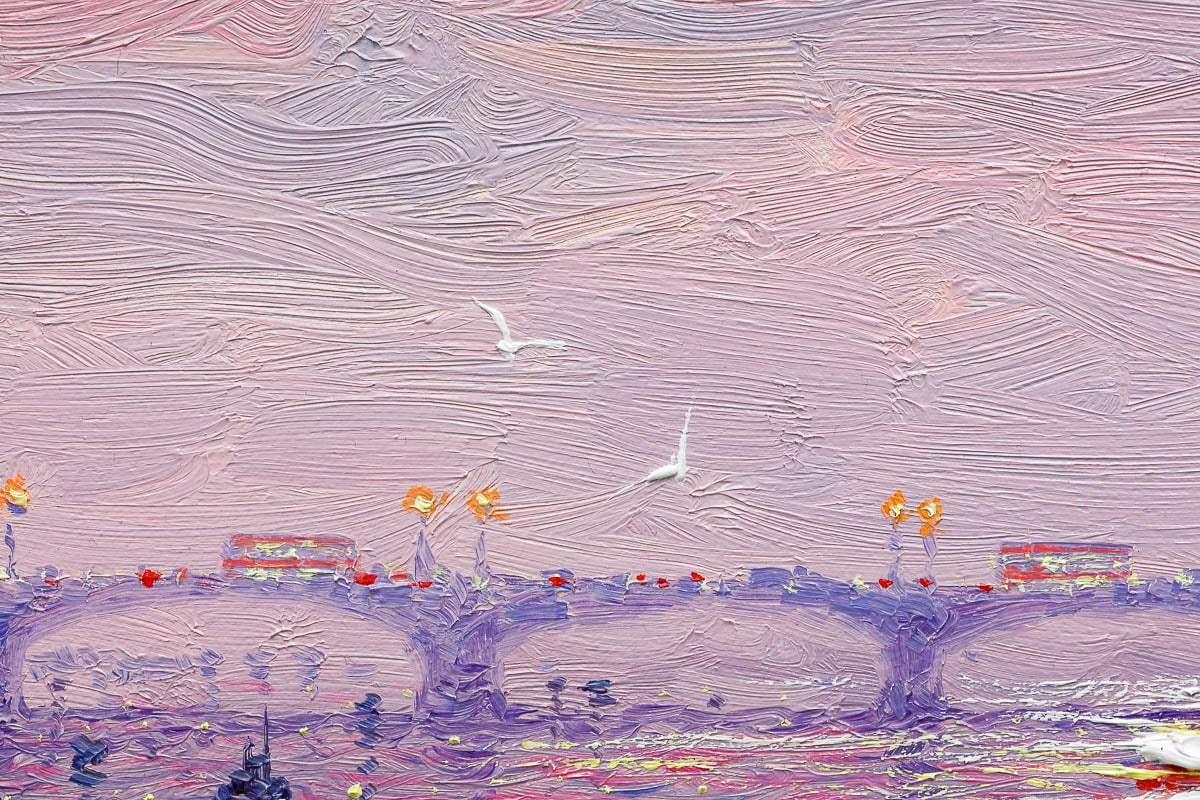 Purple Fusion - Original - SOLD by artist Andrew Grant Kurtis - Wyecliffe Galleries