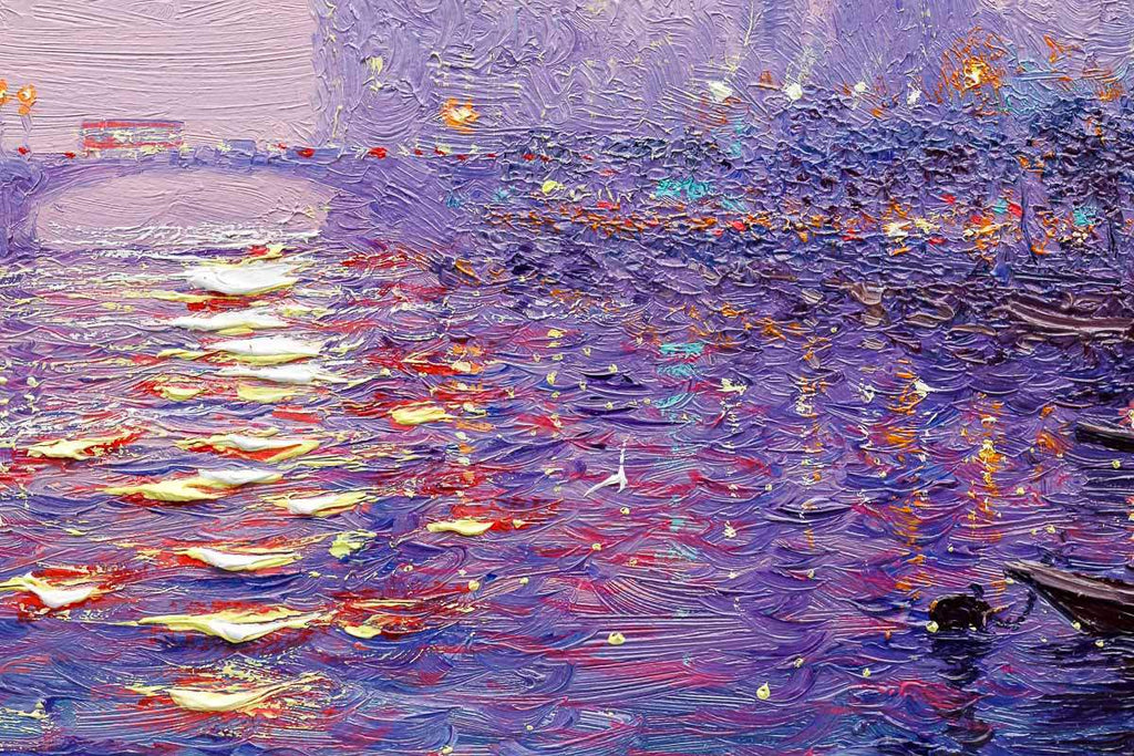 Purple Fusion - Original - SOLD by artist Andrew Grant Kurtis - Wyecliffe Galleries