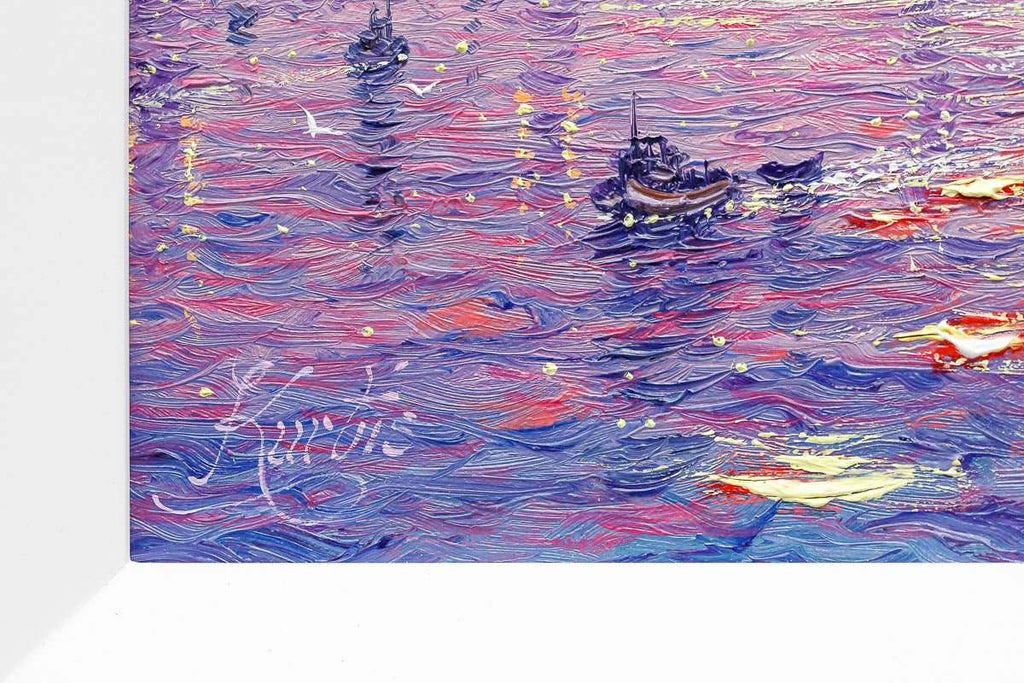 Purple Fusion - Original - SOLD by artist Andrew Grant Kurtis - Wyecliffe Galleries