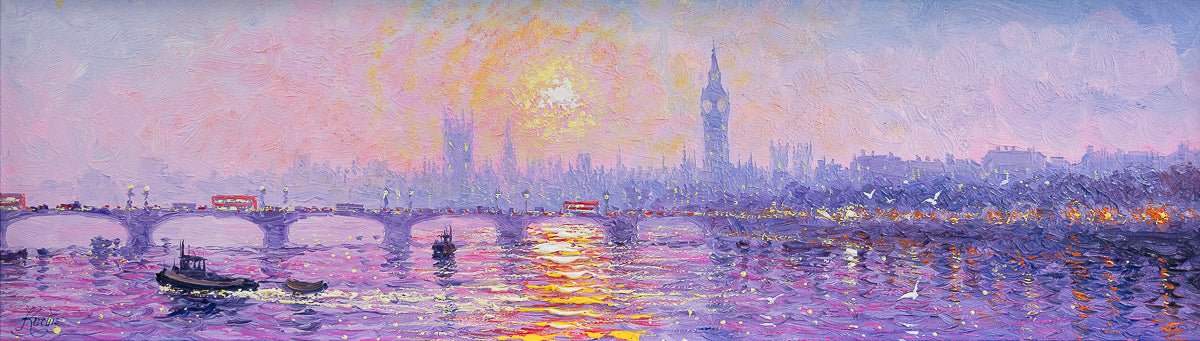 Sun-Kissed Reflections - Original - SOLD by artist Andrew Grant Kurtis - Wyecliffe Galleries