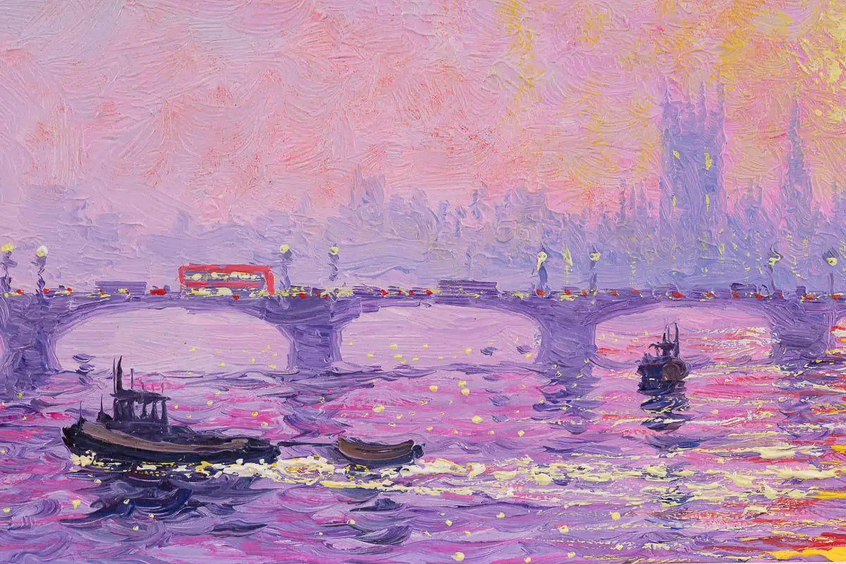 Sun-Kissed Reflections - Original - SOLD by artist Andrew Grant Kurtis - Wyecliffe Galleries