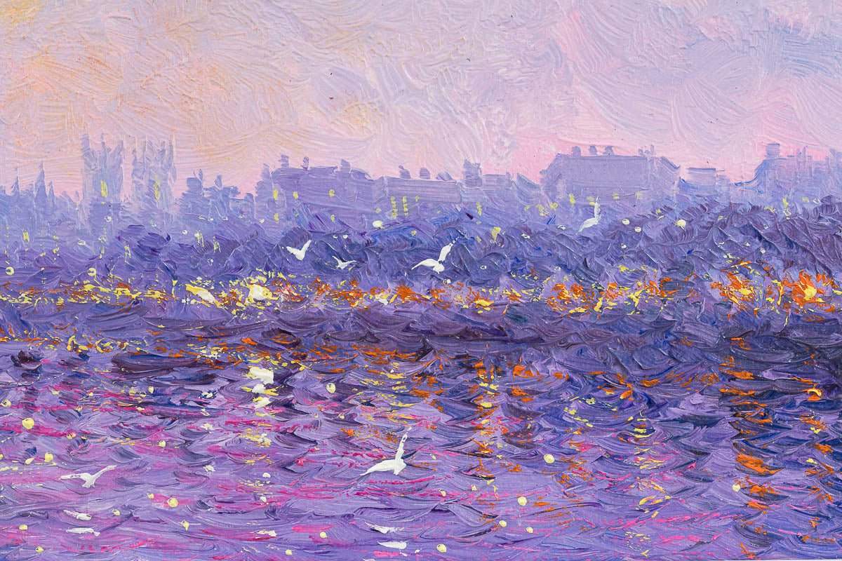 Sun-Kissed Reflections - Original - SOLD by artist Andrew Grant Kurtis - Wyecliffe Galleries