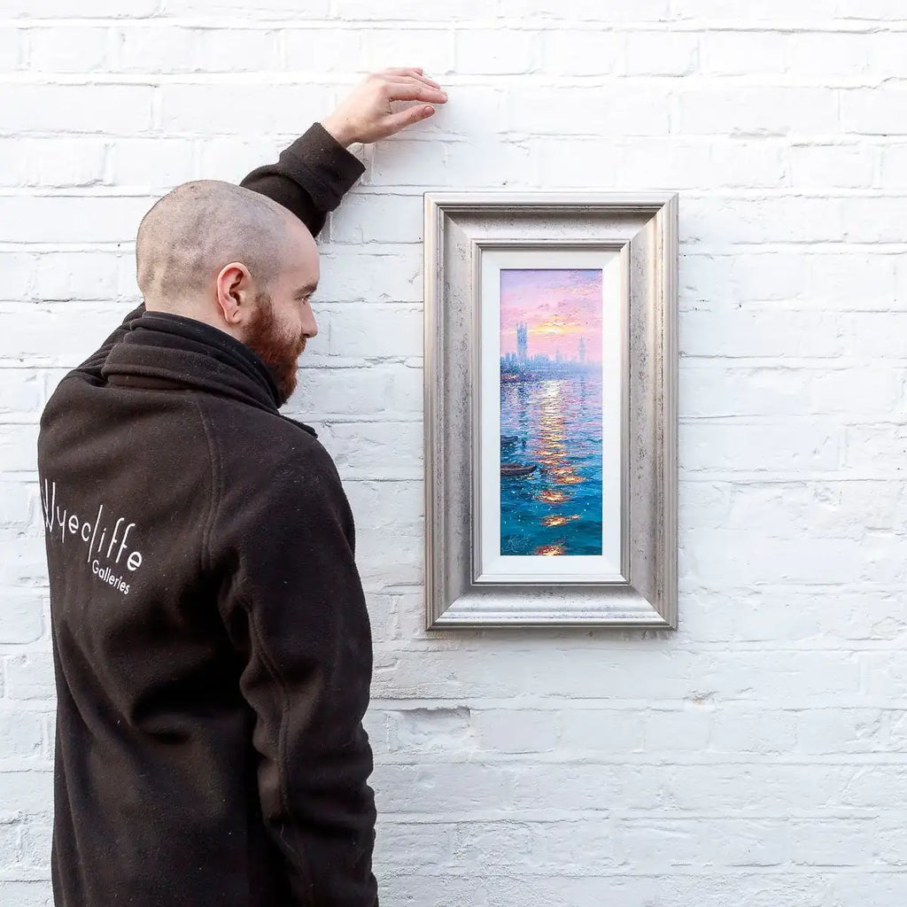 Sundown On The Thames - Original - SOLD by artist Andrew Grant Kurtis - Wyecliffe Galleries