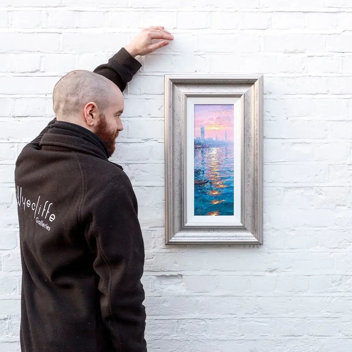 Sundown On The Thames - Original - SOLD by artist Andrew Grant Kurtis - Wyecliffe Galleries