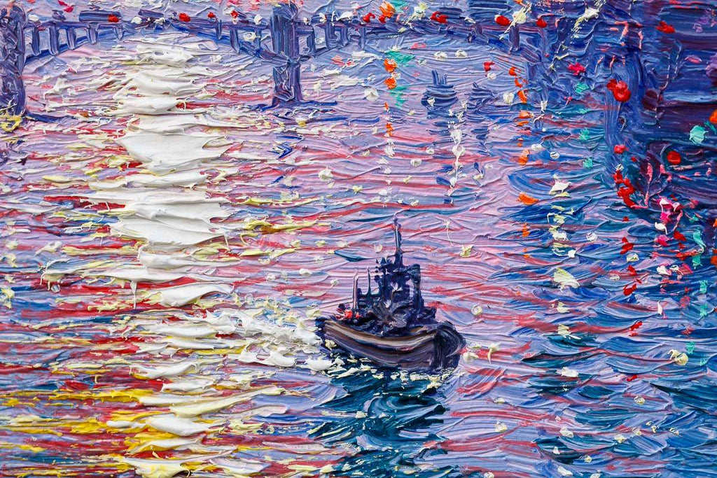 Sundown On The Thames - Original - SOLD by artist Andrew Grant Kurtis - Wyecliffe Galleries