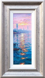 Sundown On The Thames - Original - SOLD by artist Andrew Grant Kurtis - Wyecliffe Galleries