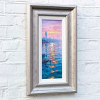 Sundown On The Thames - Original - SOLD by artist Andrew Grant Kurtis - Wyecliffe Galleries