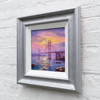 Sunrise Hues And Golden Gate Views - Original by artist Andrew Grant Kurtis - Wyecliffe Galleries