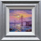 Sunrise Hues And Golden Gate Views - Original by artist Andrew Grant Kurtis - Wyecliffe Galleries