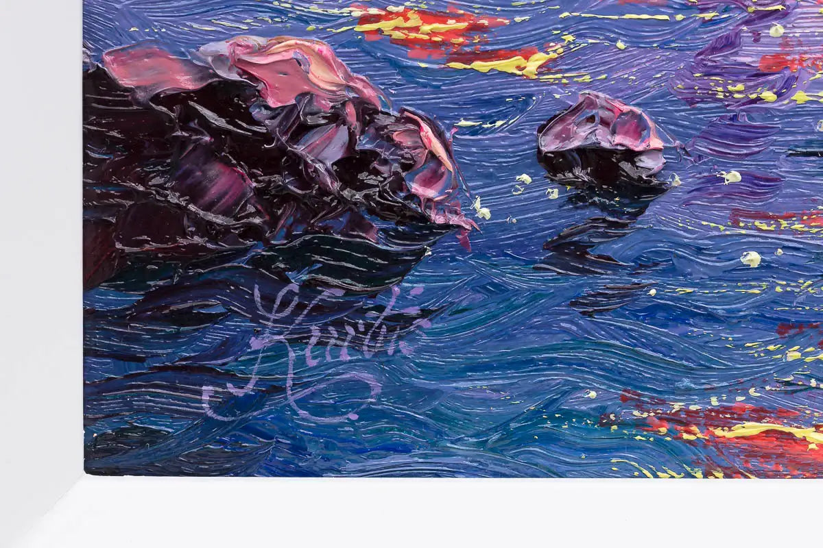 Sunrise Hues And Golden Gate Views - Original by artist Andrew Grant Kurtis - Wyecliffe Galleries