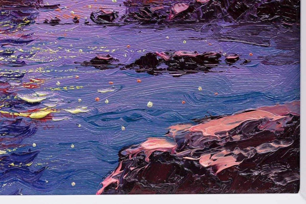 Sunrise Hues And Golden Gate Views - Original by artist Andrew Grant Kurtis - Wyecliffe Galleries