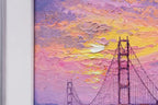 Sunrise Hues And Golden Gate Views - Original by artist Andrew Grant Kurtis - Wyecliffe Galleries