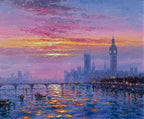 Sunrise Over Westminster - Original by artist Andrew Grant Kurtis - Wyecliffe Galleries
