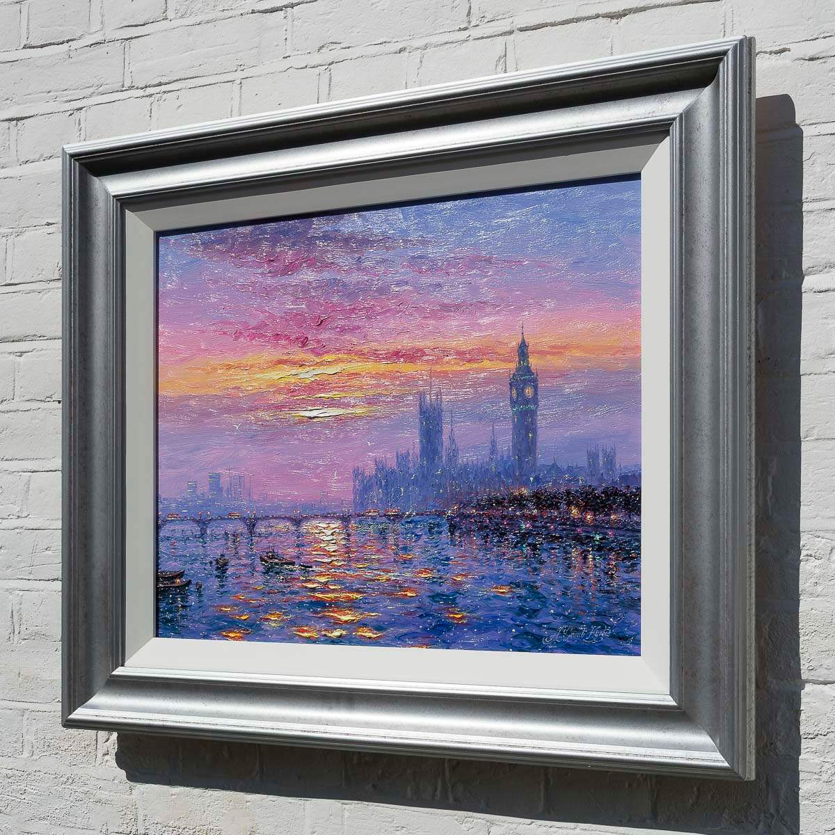 Sunrise Over Westminster - Original by artist Andrew Grant Kurtis - Wyecliffe Galleries