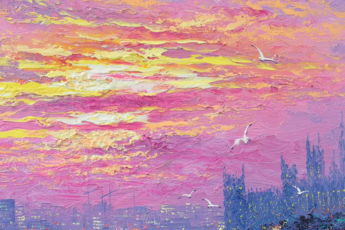 Sunrise Reflections - Original by artist Andrew Grant Kurtis - Wyecliffe Galleries