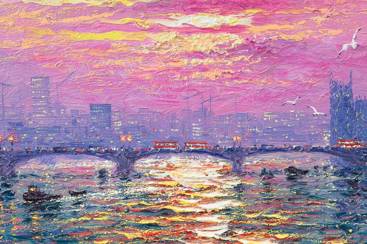 Sunrise Reflections - Original by artist Andrew Grant Kurtis - Wyecliffe Galleries