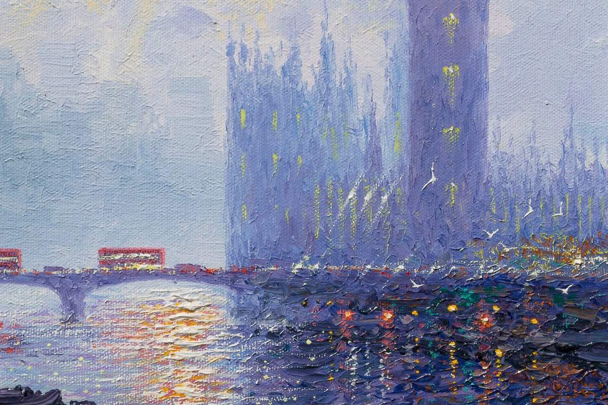 Twilight Reflections - ORIGINAL - SOLD by artist Andrew Grant Kurtis - Wyecliffe Galleries