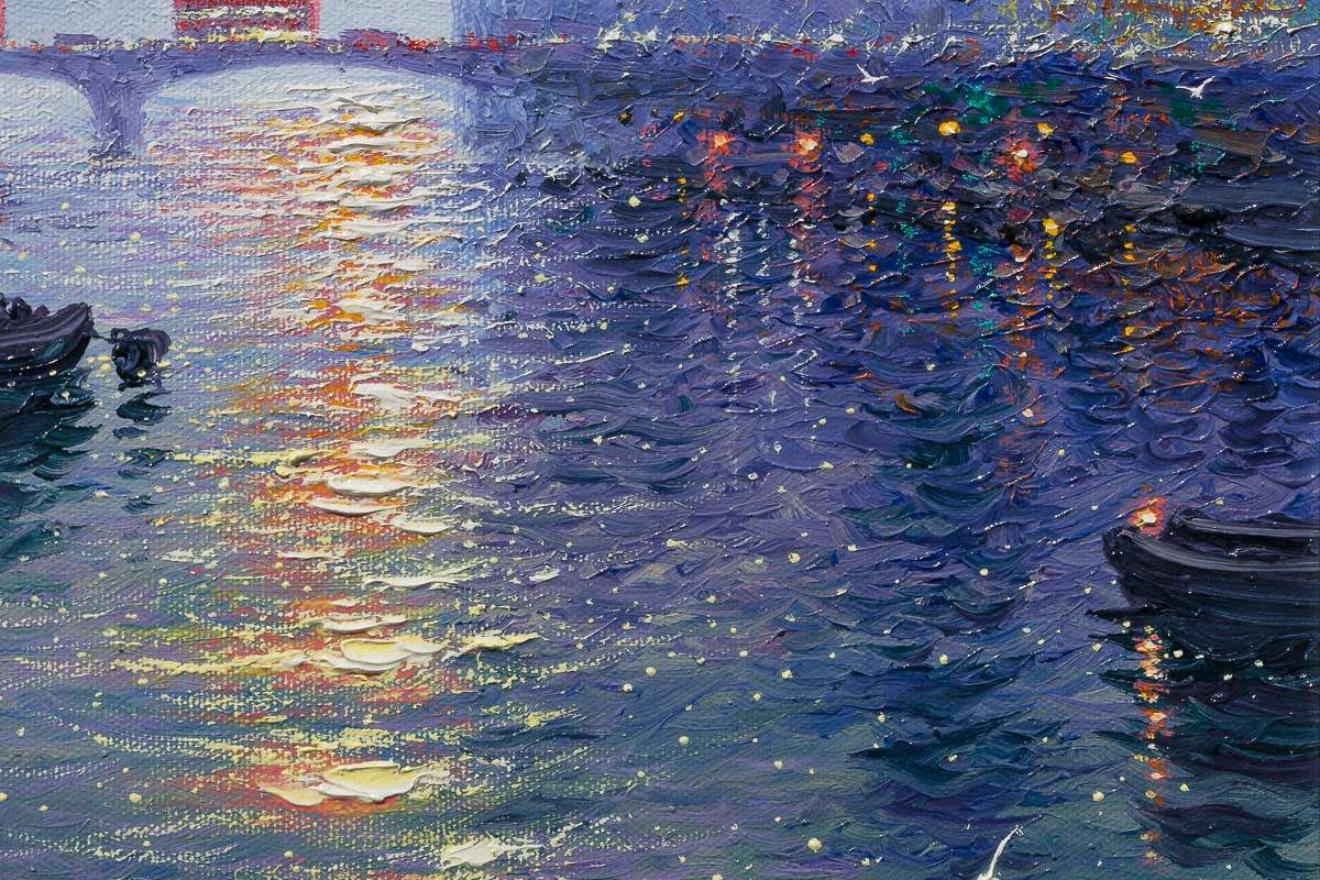 Twilight Reflections - ORIGINAL - SOLD by artist Andrew Grant Kurtis - Wyecliffe Galleries