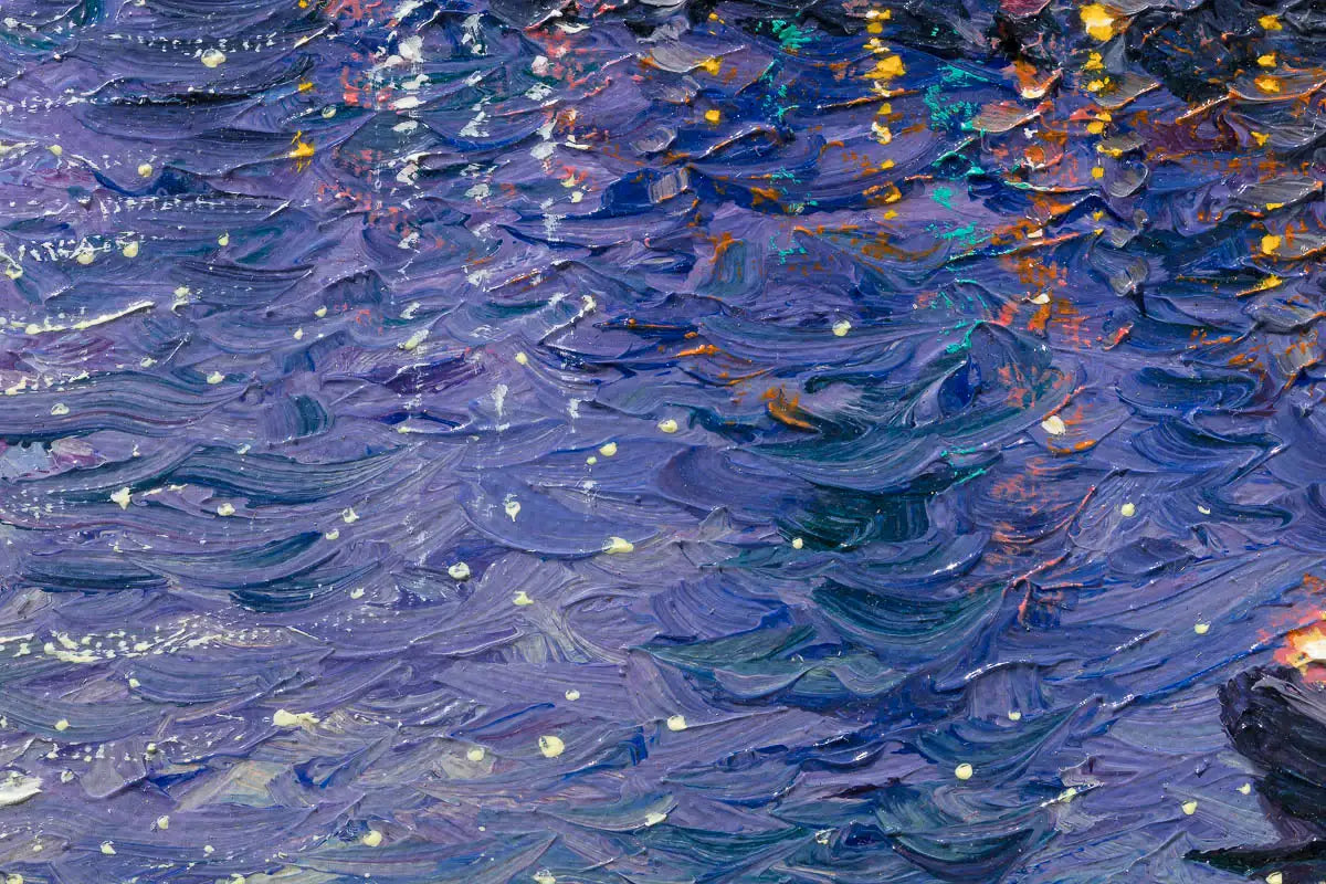 Twilight Reflections - ORIGINAL - SOLD by artist Andrew Grant Kurtis - Wyecliffe Galleries