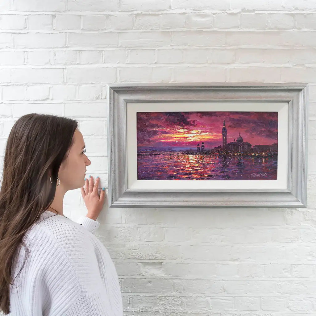Venetian Sunrise Hues - Original - SOLD by artist Andrew Grant Kurtis - Wyecliffe Galleries