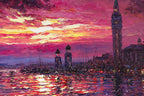 Venetian Sunrise Hues - Original - SOLD by artist Andrew Grant Kurtis - Wyecliffe Galleries