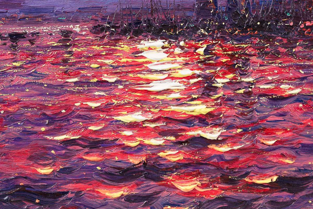 Venetian Sunrise Hues - Original - SOLD by artist Andrew Grant Kurtis - Wyecliffe Galleries