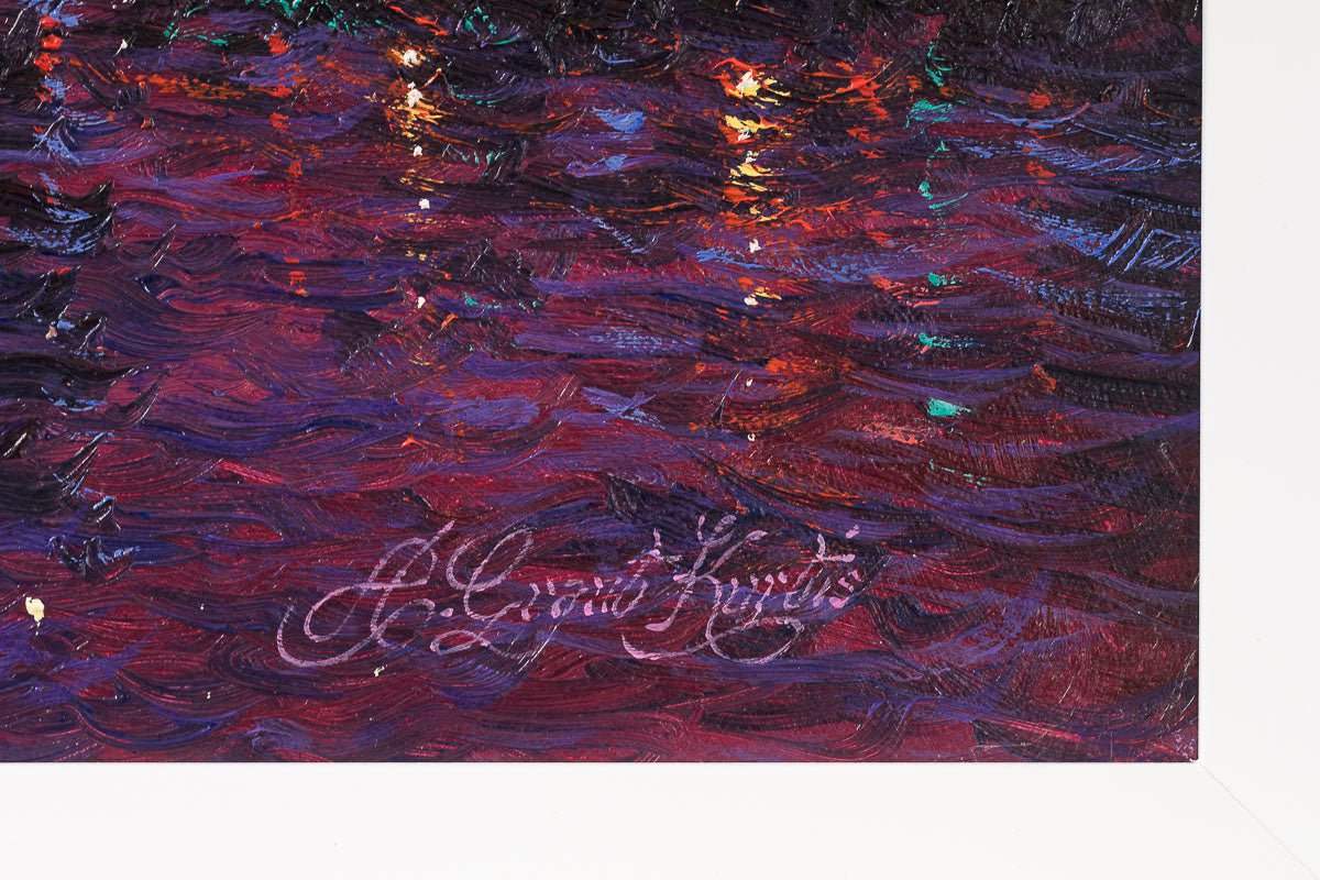 Venetian Sunrise Hues - Original - SOLD by artist Andrew Grant Kurtis - Wyecliffe Galleries