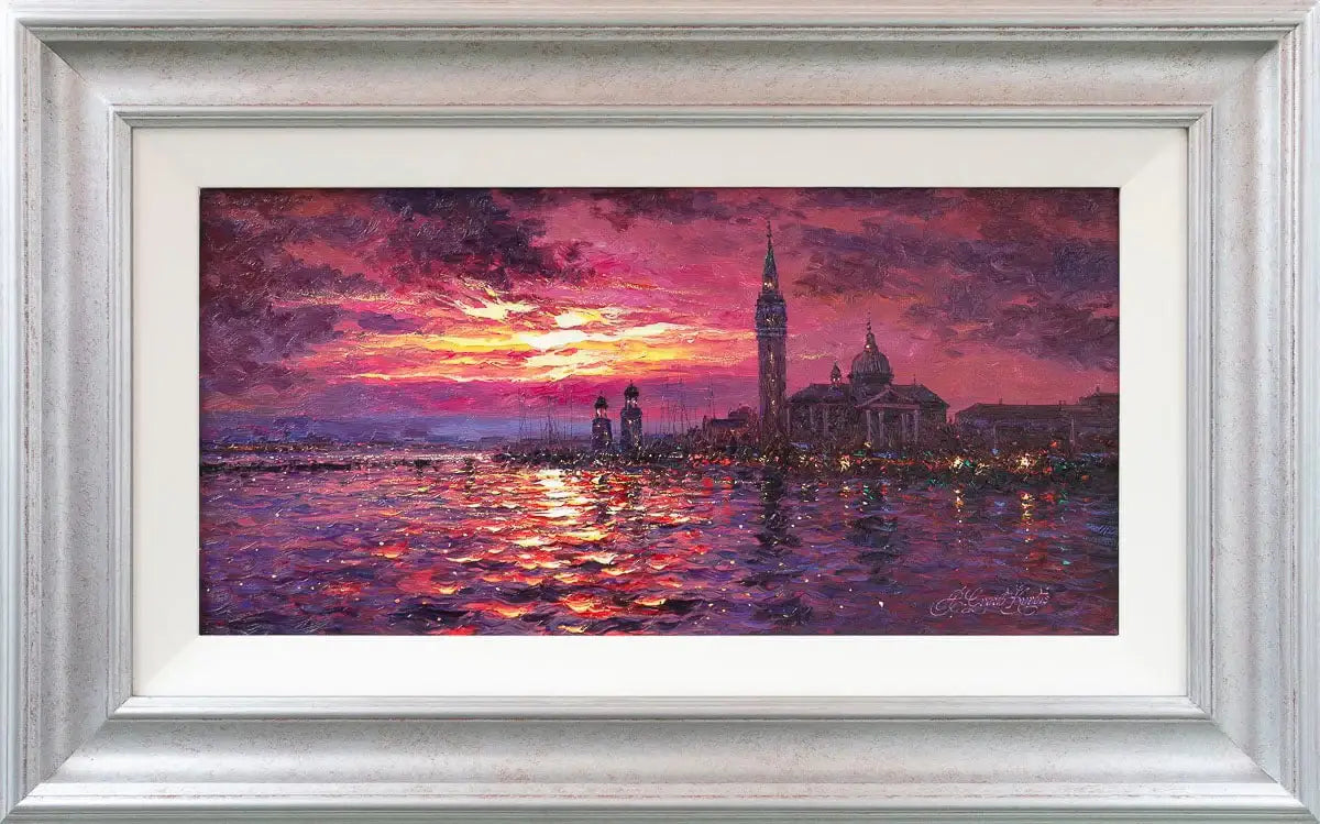Venetian Sunrise Hues - Original - SOLD by artist Andrew Grant Kurtis - Wyecliffe Galleries