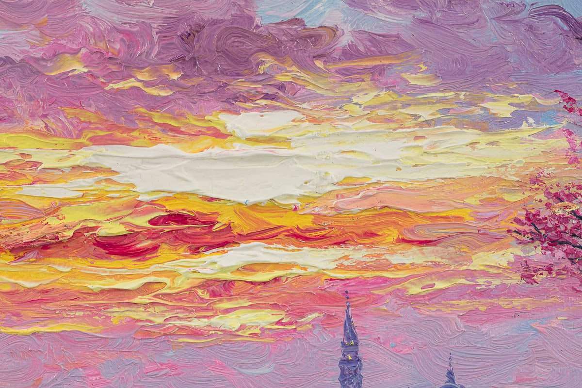 Venice Pink - Original - SOLD by artist Andrew Grant Kurtis - Wyecliffe Galleries