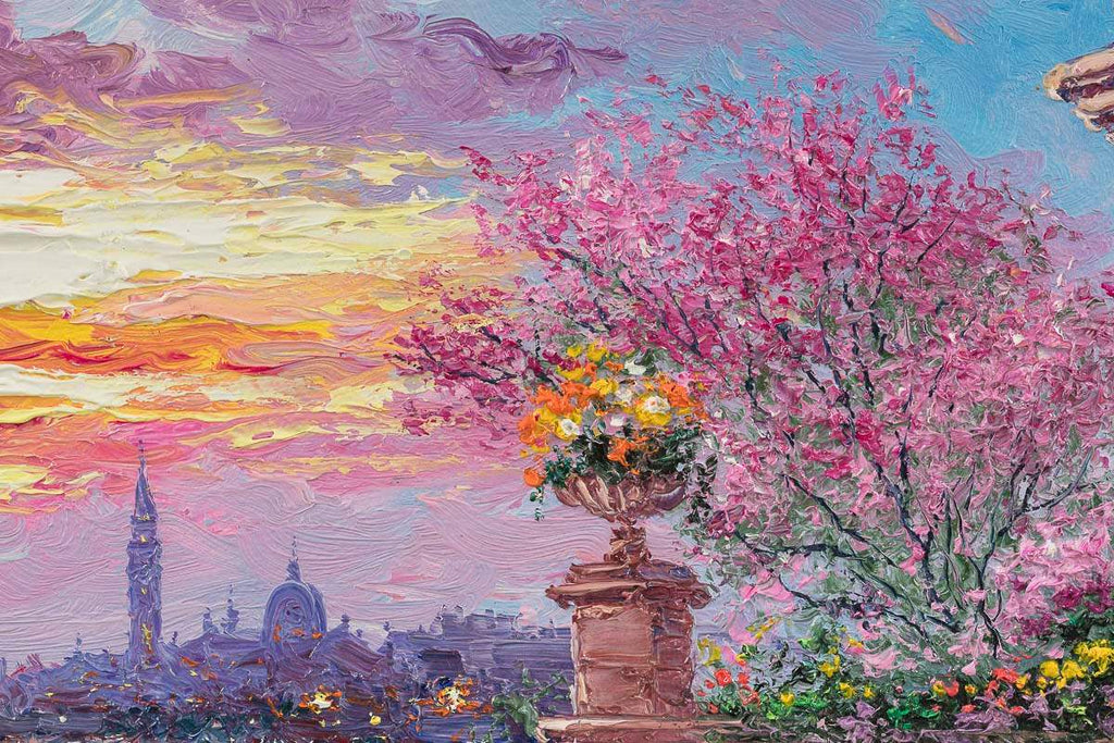 Venice Pink - Original - SOLD by artist Andrew Grant Kurtis - Wyecliffe Galleries