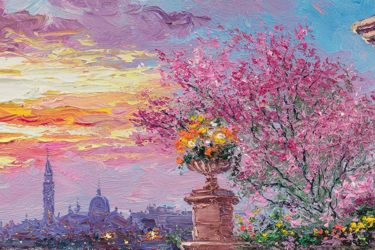 Venice Pink - Original - SOLD by artist Andrew Grant Kurtis - Wyecliffe Galleries