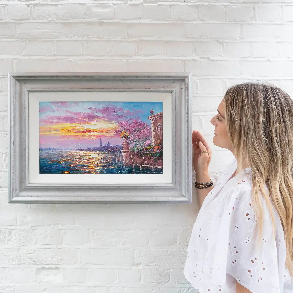 Venice Pink - Original - SOLD by artist Andrew Grant Kurtis - Wyecliffe Galleries